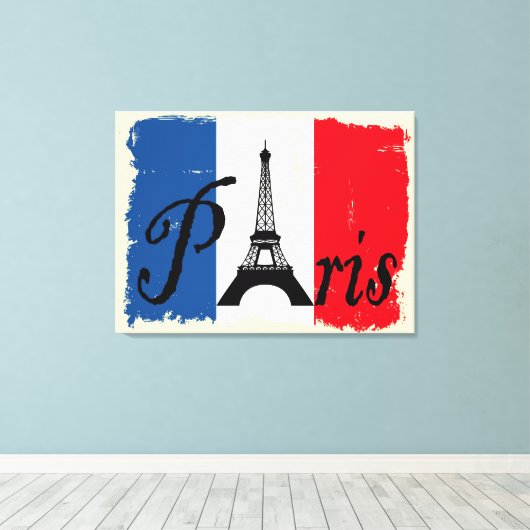 Paris grunge leinwanddruck (Insitu (Holzboden))