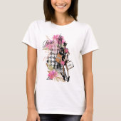 Paris Harlequin Shopping Girl T - Shirt (Vorderseite)