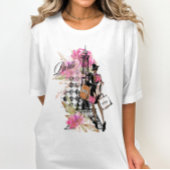 Paris Harlequin Shopping Girl T - Shirt