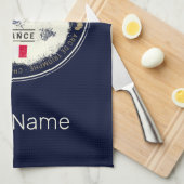 Paris Hauptstadt Frankreich Eiffelturm Vintag Souv Geschirrtuch (Viertel Falte)