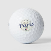 Paris Hauptstadt Frankreich Eiffelturm Vintag Souv Golfball (Vorderseite)