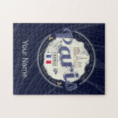 Paris Hauptstadt Frankreich Eiffelturm Vintag Souv Puzzle (Horizontal)