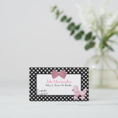 Paris-Hautecouture-Rosa-Pudel-Mama-Telefonkarte Telefonnummerkarte (Stehend Vorderseite)