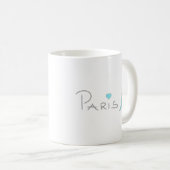 Paris Heart Eiffel Tower Kaffeetasse (VorderseiteRechts)