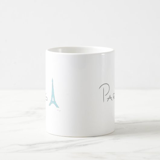 Paris Heart Eiffel Tower Kaffeetasse (Mittel)