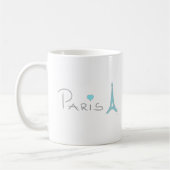 Paris Heart Eiffel Tower Kaffeetasse (Links)