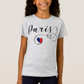 Paris Heart Tee Shirt, Frankreich (Vorderseite)
