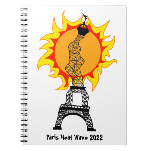 Paris Heat Wave 2022 Notebook Notizblock