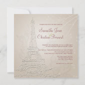 Paris, Herbst + Wintereinladungen Einladung (Rückseite)