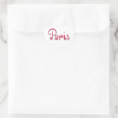 Paris Herz-Aufkleber (Tasche)