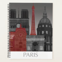 Paris Höhenunterschiede nach Nacht - Rot