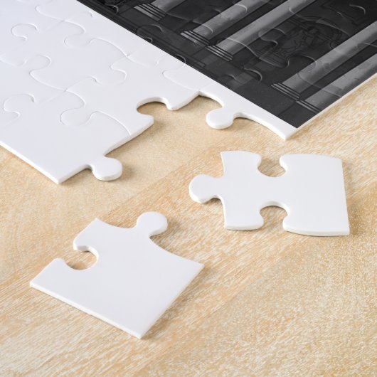 Paris Höhenunterschiede nach Nacht - Rot Puzzle (Seite)