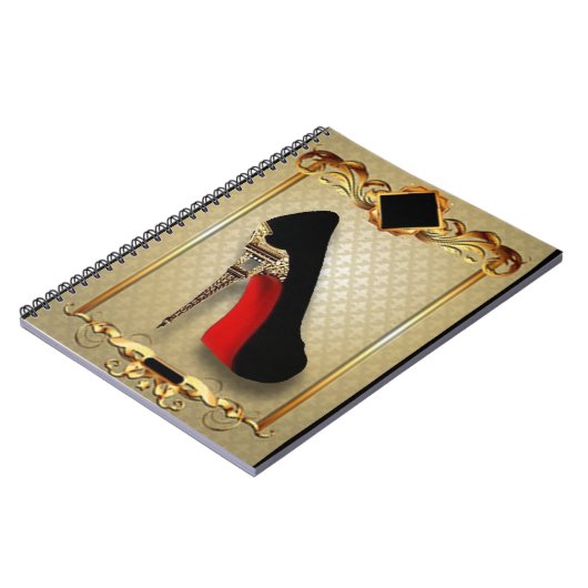 Paris-hoher Absatz Notizblock (Linke Seite)