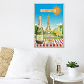 Paris Holiday Champagne Personalisiert Print Poster