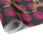 Paris Hot Villa 45' Elegante Customize Geschenkpapier (Rolleneckpunkt)