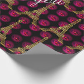 Paris Hot Villa Elegante Geschenkpapier (Ecke)
