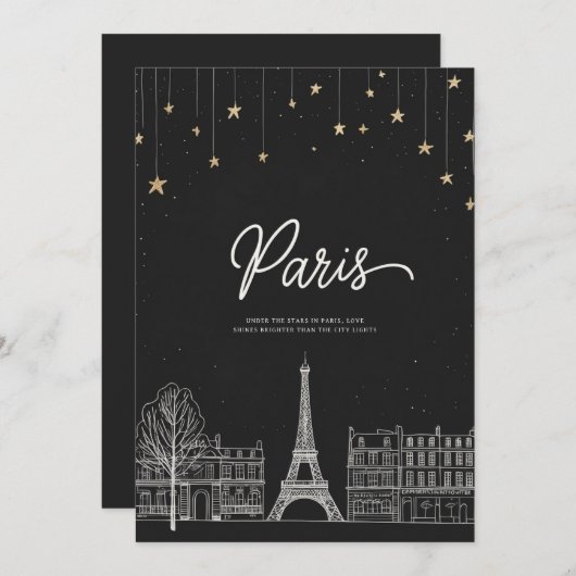 Paris-I-Flachkarte (Vorne/Hinten)