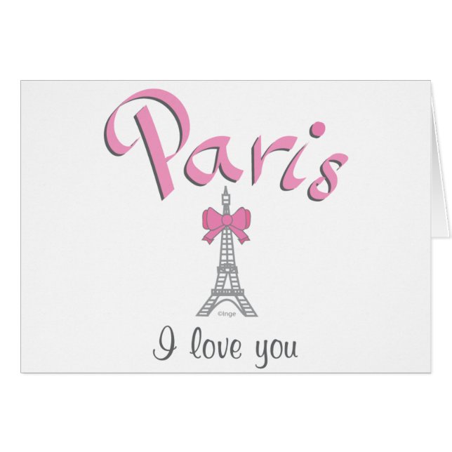 Paris I Liebe (Vorderseite (Horizontal))