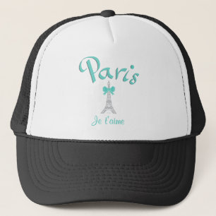 Paris I Liebe du, Eiffelturm, Aqua Truckerkappe