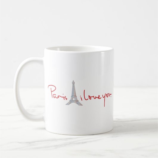 Paris I Liebe Kaffeetasse (Links)