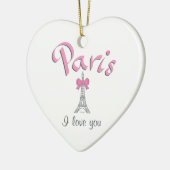Paris I Liebe Keramikornament (Links)