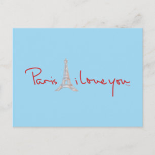 Paris I Liebe Postkarte