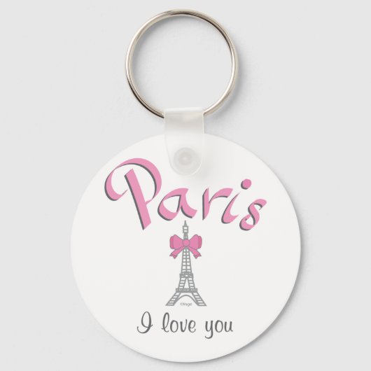 Paris I Liebe Schlüsselanhänger (Vorderseite)