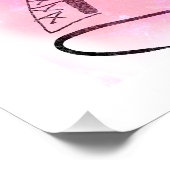 Paris I Liebe Sie rosa ID914 Poster (Ecke)