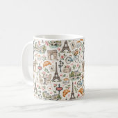Paris Icons Chic Design Kaffeetasse (Vorderseite Links)