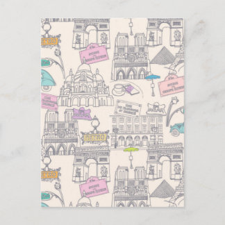 Paris Icons Postkarte