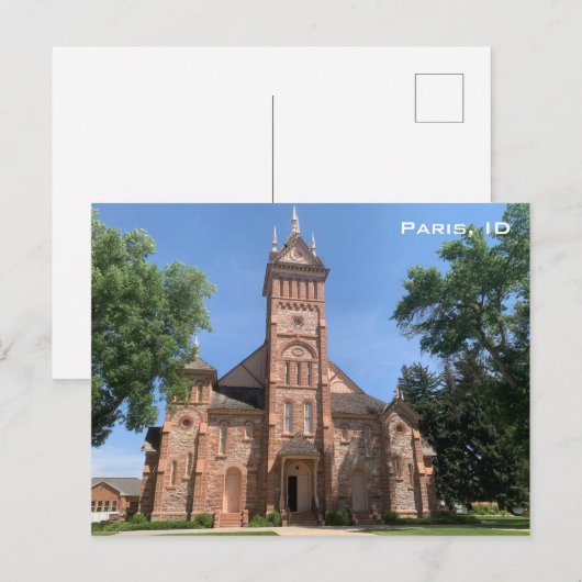 Paris - Idaho Postkarte (Vorne/Hinten)