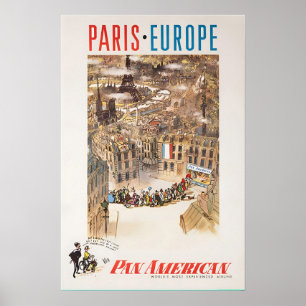 Paris Illustration Europa Kunst Frankreich Druck P Poster