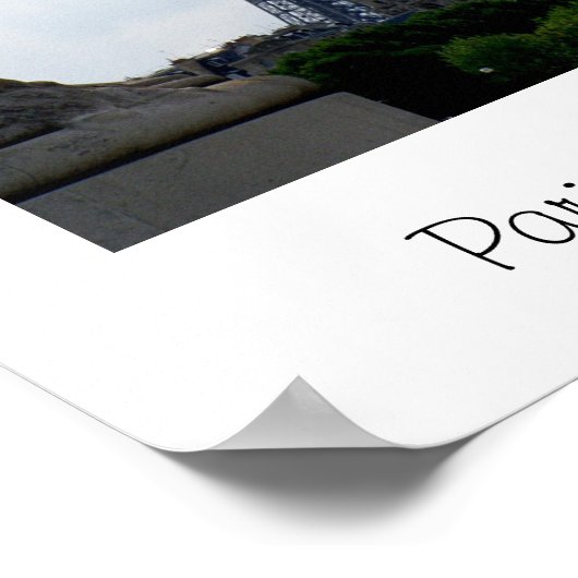 Paris im August Poster (Ecke)