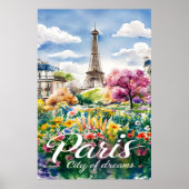 Paris im Blut: Ein Aquarelltraum Poster (Vorne)