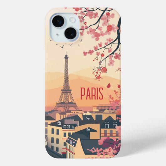 Paris im Frühjahr Case-Mate iPhone Hülle (Rückseite)