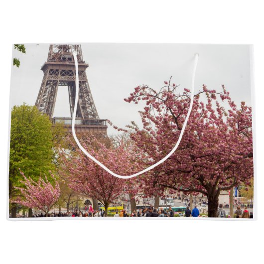 Paris im Frühjahr Geschenktasche Große Geschenktüte (Vorderseite)