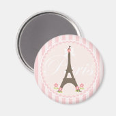 Paris im Frühjahr Girly Magnet (Vorderseite/Rückseite)