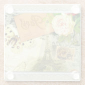 Paris im Frühjahr Hübsch Vintag Glasuntersetzer (Rückseite)