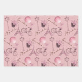 Paris im Frühjahr: Papierblätter Geschenkpapier Set (Vorderseite)