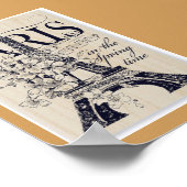 Paris im Frühjahr Poster (Ecke)