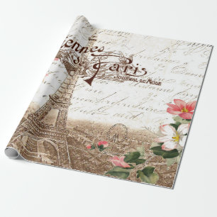 Paris im Frühling 60lb Decoupage Poster-Wrap-Papie Geschenkpapier
