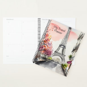 Paris im Frühling Aquarellbild Planer