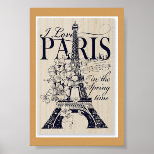 Paris im Frühling Poster