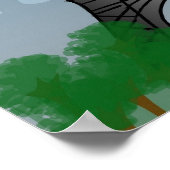 Paris, im Frühling... Poster (Ecke)