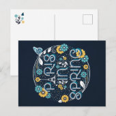 Paris im Frühling / Postkarte (Vorne/Hinten)
