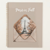Paris im Herbst Eiffelturm Umschlag Planer (Vorderseite)
