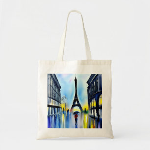 Paris im Regen Tragetasche