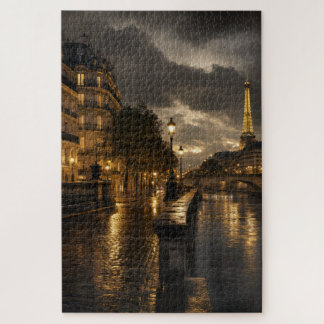 Paris im Regenlicht Puzzle