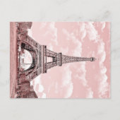 Paris im rosa Eiffelturm Frankreich Postkarte (Vorderseite)