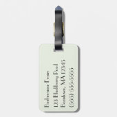 Paris im Rosa Gepäckanhänger (Rückseite vertikal)